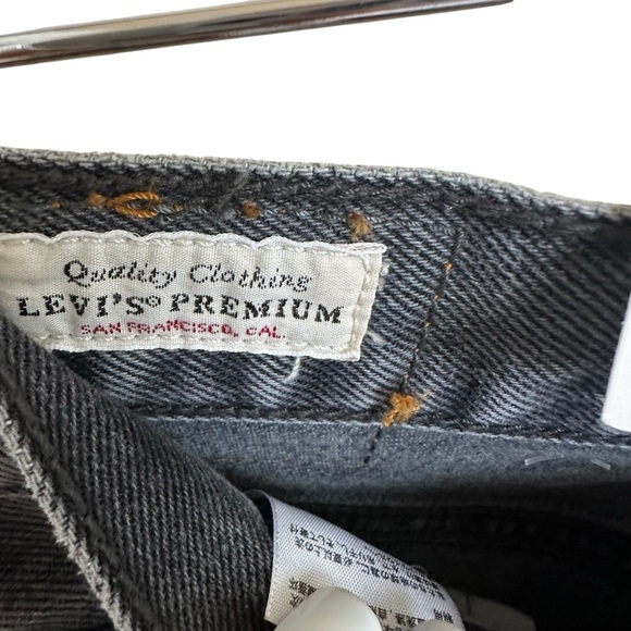 NWT Levi’s 501 90s 28 X 32 Black Wash Mud Rise Straight Leg Jeans Button Fly New - Picture 7 of 12